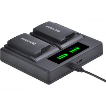 Pack double batterie 3600 mAh pour PSP‑1000 avec support de chargement LED