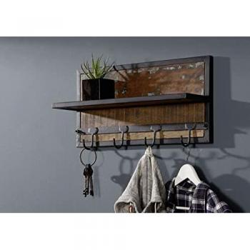 Wandgarderobe im Vintage-Look 61x14x31