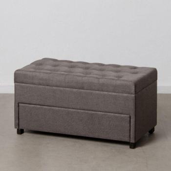 Baúl Estilo Moderno 95 x 50 x 50 cm Tela Sintética Madera