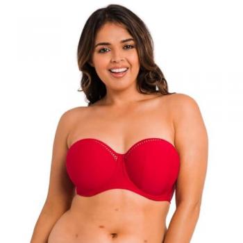 Curvy Kate Women's Red First Class Strapless Bikini Top