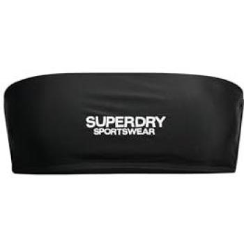 Haut de Bikini Noir Superdry Femme avec Logo XL