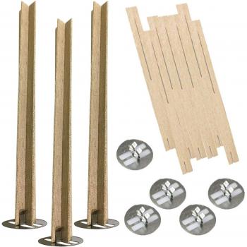 5-Inch Cross Wooden Candle Wicks