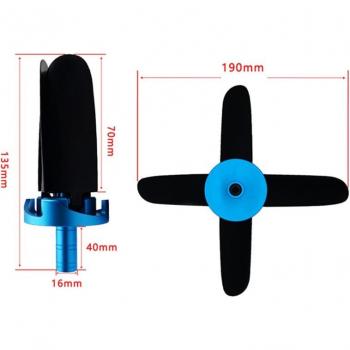 Ventilador Extractor de Chatarra D190mm para Centro de Máquina