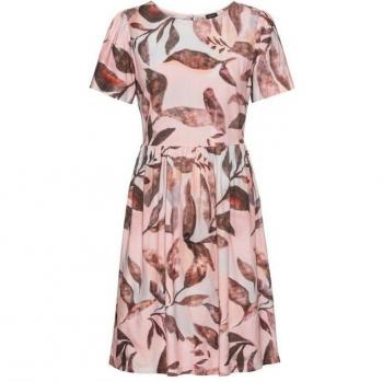 Laura Scott Damenkleid – Kurzes Rosa Kleid mit Blumenmuster, Größe 36