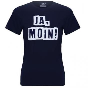 Baumwoll-T-Shirt SCHIETWETTER „ja Moin“ für Frauen – Größe 42