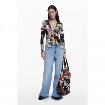 Blusa Casual Desigual Lacroix Preto XS
