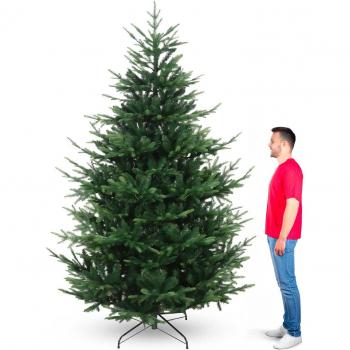 Rockefeller Árbol de Navidad Frankystar 183×240 cm, 3384 Puntas, Estilo Realista PE-PVC