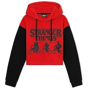 Stranger Things Girls’ Short‑Sleeve Hoodie – 9‑10 Years