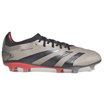 Adidas Predator 24 Pro Firm Ground Cleats Silver/Black 11.5