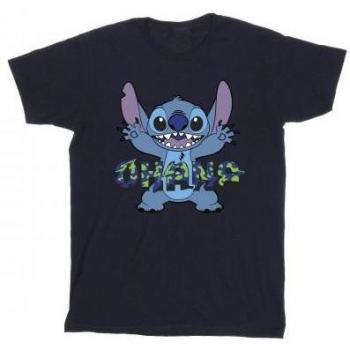 Vêtement garçon Disney Lilo Stitch Ohana Bleu Glitch, 3‑4 ans
