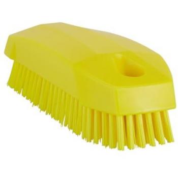 Brosse à main et à ongles Vikan, Jaune, Dure