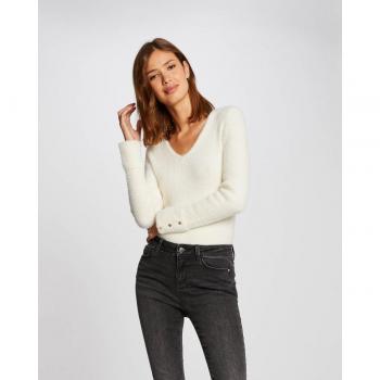 Pull en maille fine col V Morgan
