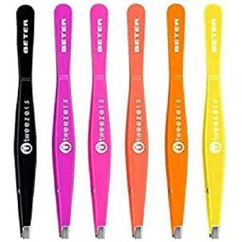 Pinza de Depilar Magnética Punta Recta Fucsia