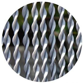 Türvorhang aus PVC, weiß, 90x210 cm