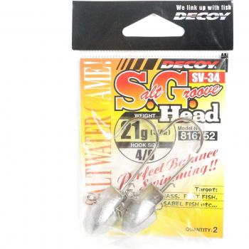 SV-34 Salt Groove Jig Head by Decoy – 4/0 – 21 g