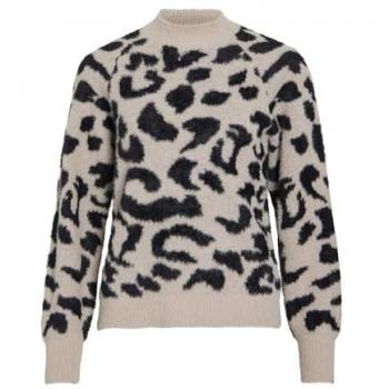 VILA Strickpullover Gemustert für Damen