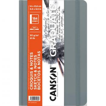 Cuaderno de Bocetos Canson Graduate 90g Gris Claro