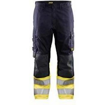 Pantaloni Anticombustione Multinorma XL Blu Navy/Giallo Fluorescente