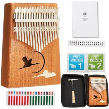 Kalimba Classique 17 Notes – Acajou Handcrafted – Étui Enfant/Adulte