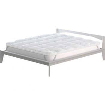 Topper de espuma refrescante 160x195cm, matrimonial con fuelle de 3 cm