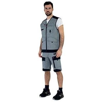 Bermuda de travail Crusher 1atbup Gris/Noir T1 (40‑42) – Lafont – La‑1atbup‑2279‑1