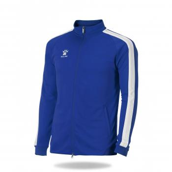 Kelme Kids’ Royal‑White Full‑Zip Pullover – 8 Years Old