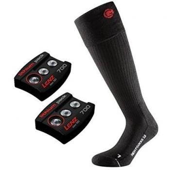 Calcetines Lenz 700 con Calentamiento 45‑47 – Negro