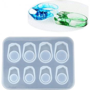 8Pcs Jewelry Making Silicone Ring Molds