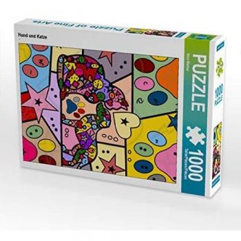 CALVENDO 1000‑Teilen Tierpuzzle – Hund & Katze