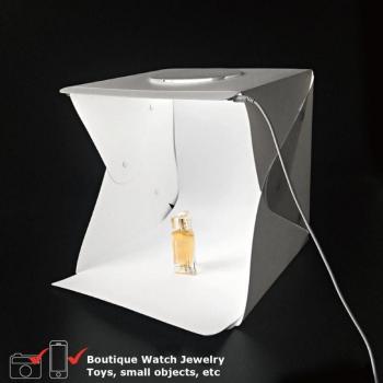 40cm Foldable Photography Softbox Kit with LED and 6 Backdrops