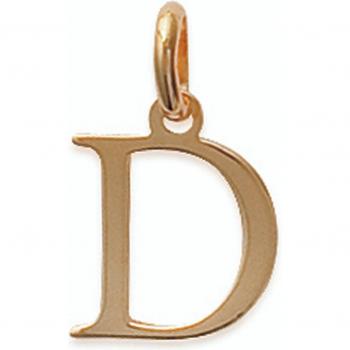 Lettera D in Oro Placcato, 14×10 mm – Les Trésors De Lily