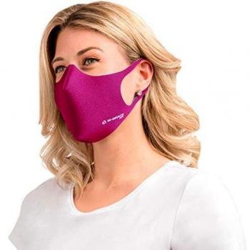 M-Brace AIR Mascherine Lavabili e Riutilizzabili, PACK 2 PEZZI, Tessuto a triplo strato, laccio, Colore Silver e Titanium, per Uomo, Donna e Bambino