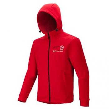 Veste de motocross Alpinestars Racer MX Fleece Rouge S