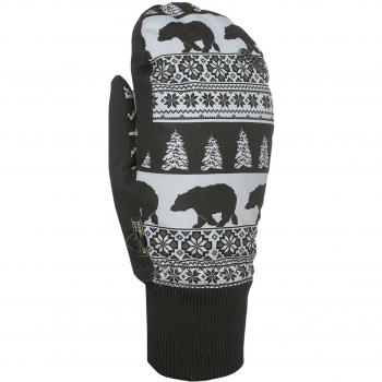 Level Damen Bliss Coral Mitt Handschuhe, Black/Grey, Größe 6,5