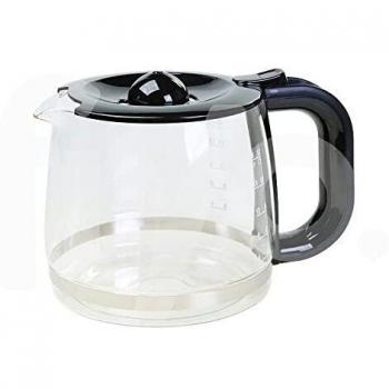 Jarra para Cafetera de Vidrio con Tapa Negra, adecuada para modelo AEG 4055342689