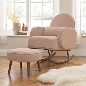 Tutti Bambini Micah Rocking Chair and Footstool Blush