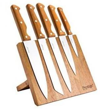 Acacia Wood Knife Block with Magnets