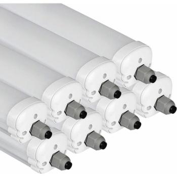 Set di Tubi LED Freddi 36W per Illuminazione Officina e Locale Bagnato