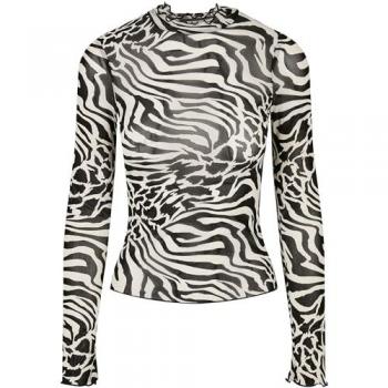 Camiseta de mujer Urban Classics con cuello alto y manga larga