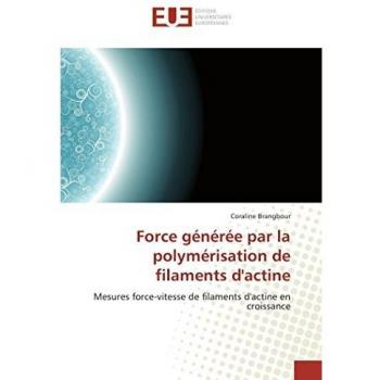 Force générée par la polymérisation de filaments d'actine: Mesures force-vitesse de filaments d'actine en croissance