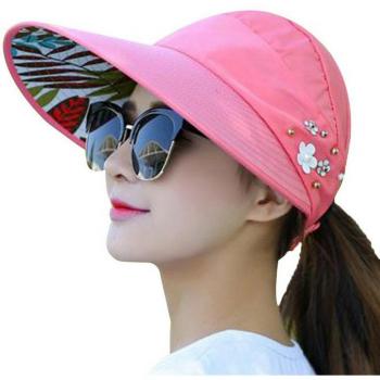 Casual Women's Summer Sun Hat with UV Protection and Ponytail Opening