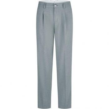 MARC AUREL Chino‑Flanellhose mit Bundfalten – Grau, 36