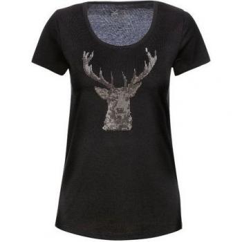 Trigema Glitzer-Hirsch Shirt