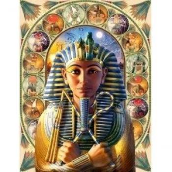 Placa Metálica Fina Tutankhamón