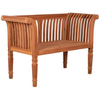 Teak Gartenbank Newport, 125x25x65 cm