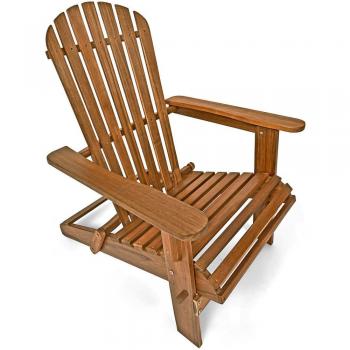 Foldable Acacia Wood Adirondack Chair