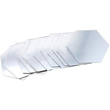 12Pcs Removable Hexagonal Mirror Wall Decor