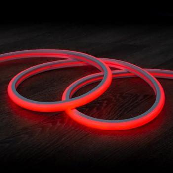 Gaine LED Flex Rouge 7,5 W/m 220 V IP67 Semi‑Circulaire 180° Sur Mesure 100 cm