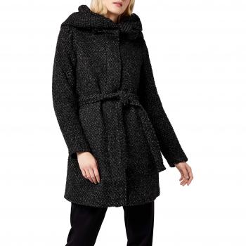 Vila Clothes Damen Mantel VICAMA New Wool Coat-NOOS, Schwarz (Black MGM), 40