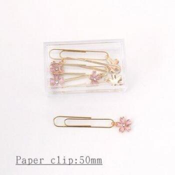 5pcs Cherry Blossom Paper Clips for Notes